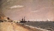 brighton beach with colliers John Constable